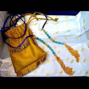 Suede Lariat Necklace